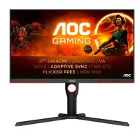 AOC Q27G3XMN-BK Q27G3XMN-BK 27" 2560x1440 VA Mini LED HDR1000 180 Hz 1 ms 2x HDMI 1x DisplayPort VESA magasságigazítás