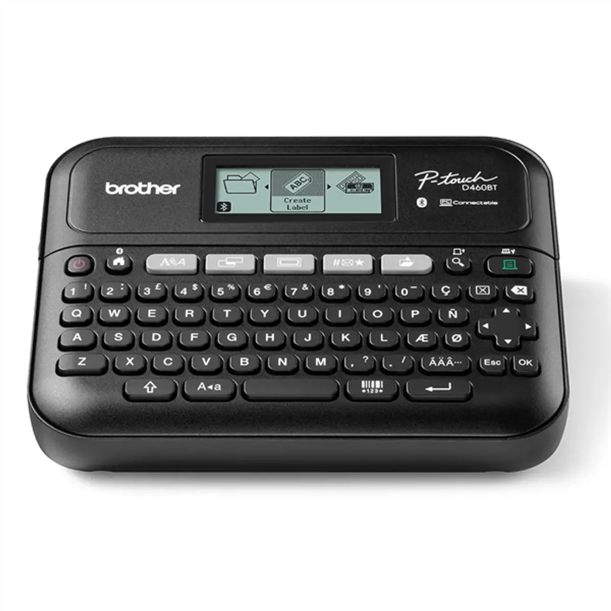 Brother PTD460BTVPYJ1 PT-D460BTVP Bluetooth grafikus kijelző háttérvilágítású, QWERTY billentyűzet, 3,5-18 mm TZe szalagok #2
