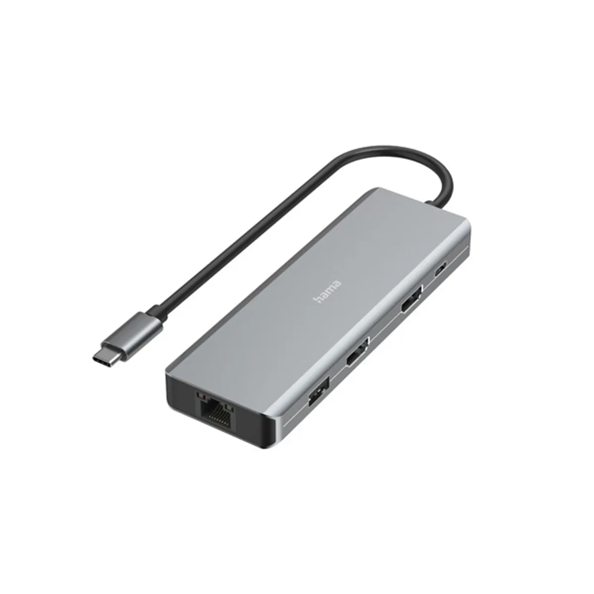 HAMA 00200142 FIC USB 3.1 Type-C 9in1 dokkoló adapter 4x USB3.1 2x HDMI LAN PD szürke #1