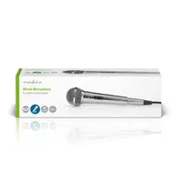 Nedis MPWD45GY dinamikus mikrofon XLR 3 tűs csatlakozás 6.35 mm 5 m frekvencia 80 Hz - 13 kHz impedancia 600 Ohm érzékenység -72 dB kardioid #5