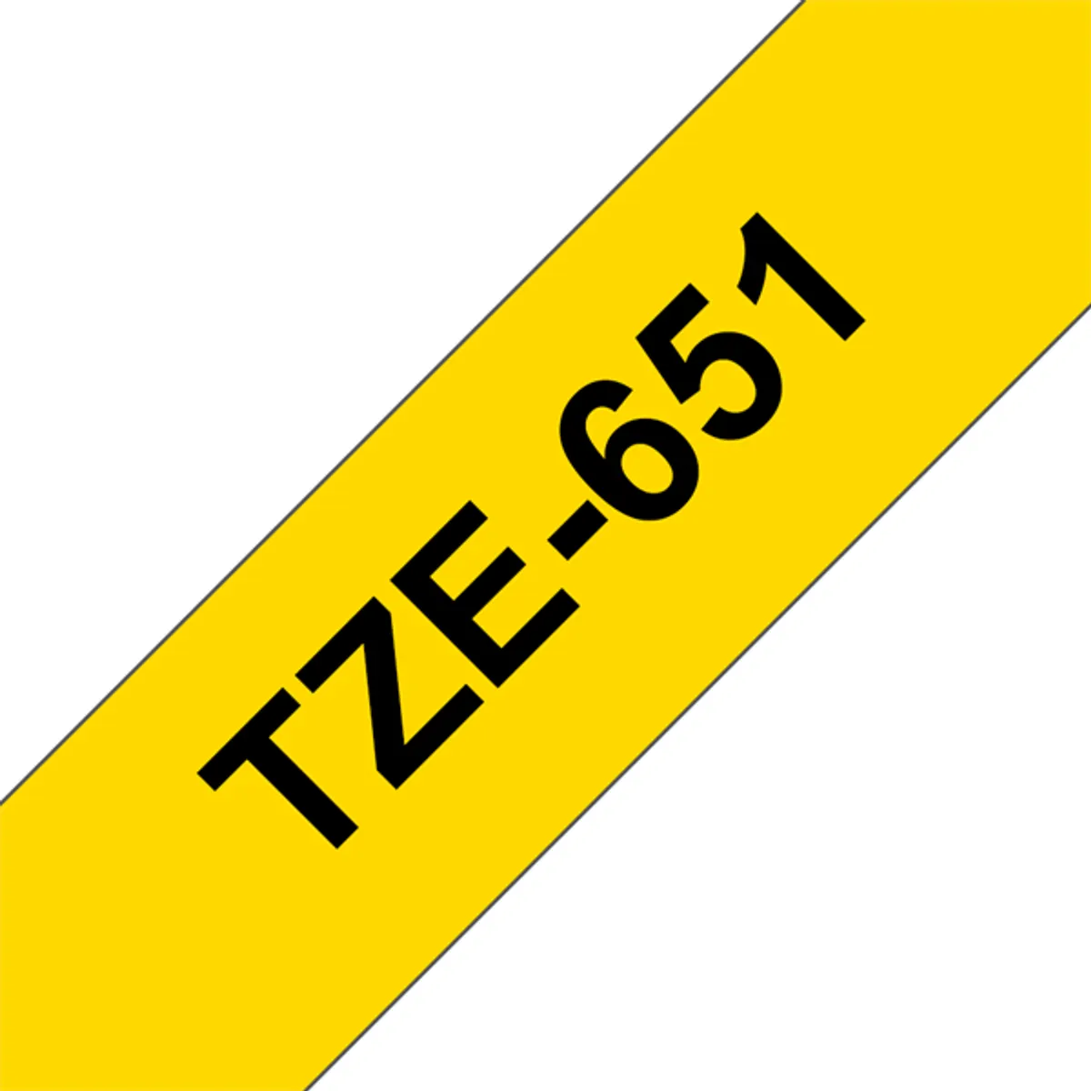 BROTHER TZE651 laminált szalag 24 mm 8 m Sárga alapon fekete #1