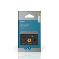 Nedis ACON2510BK digitális audiokonverter TosLink bemenet RCA digitális bemenet 3,5 mm kimenet 2x RCA kimenet integrált erősítő 24 bit 96 kHz #10