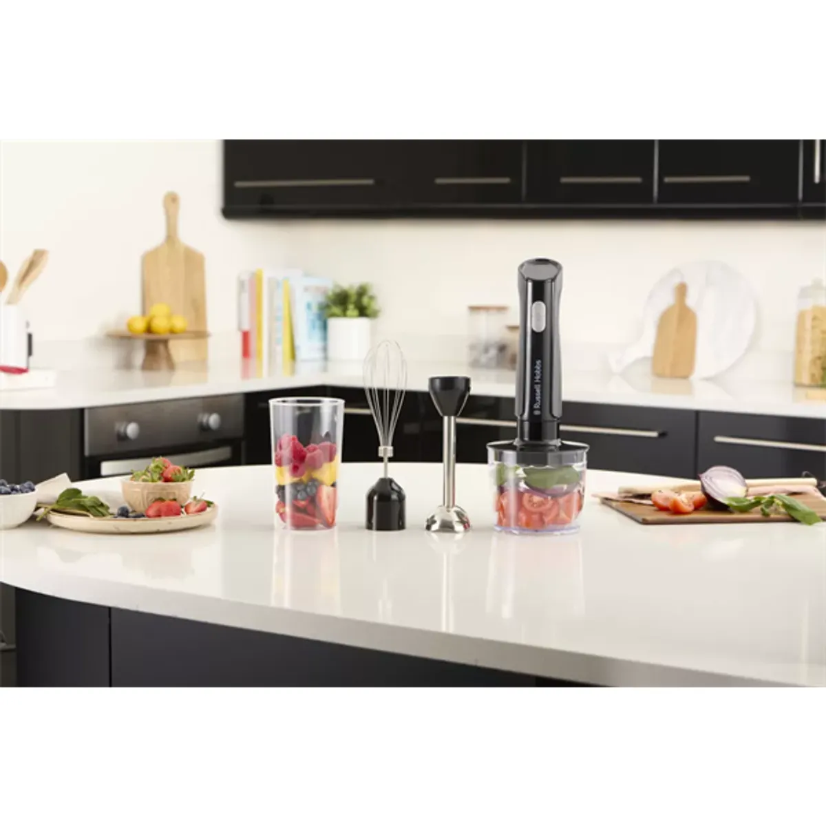 Russell Hobbs 27141-56 3 az 1-ben botmixer matt szénszürke 500 W 2 sebességfokozat turmixszár habverő aprító #4