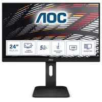 AOC 24P1 24P1 IPS 23.8" FHD 1920x1080 60Hz 5ms szegély nélküli HDMI DP DVI VGA 4x USB 3.0 beépített hangszóró VESA 100x100 Pivot #1