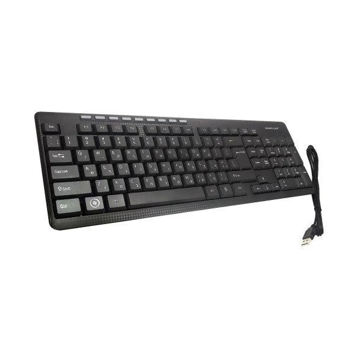 SILVERLINE MM-KB818 billentyűzet USB fekete vezetékes multimédiás #1