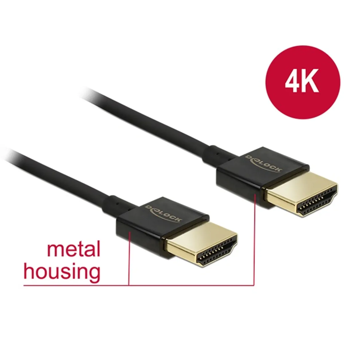 DELOCK 84773 HDMI-A-male 2 m fekete #1