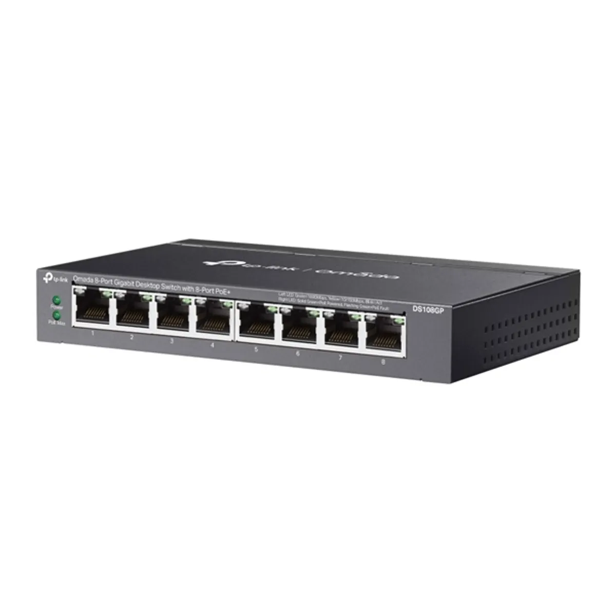 TP-LINK DS108GP Omada 8-portos gigabit PoE asztali kapcsoló 8 PoE portok 802.3af és at 16 Gbps #2