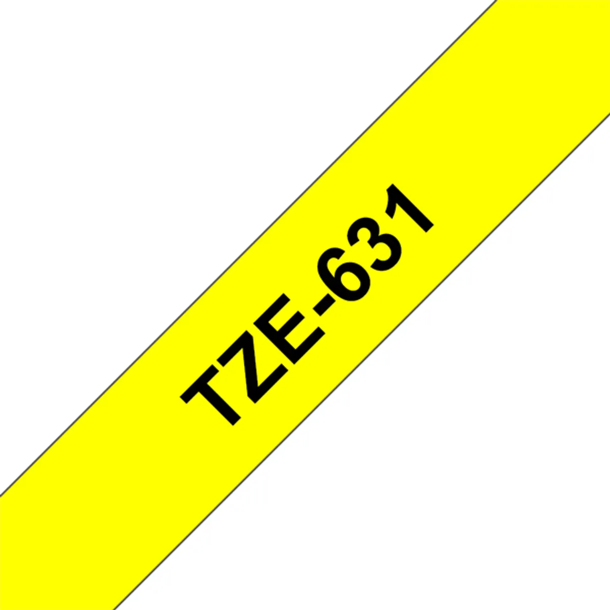 Brother TZE631 TZE631 laminált szalag 12 mm x 8 m Sárga alapon fekete #1