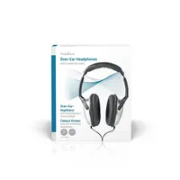 Nedis HPWD1200BK fejhallgató 40 mm neodímium, 2,7 m kábel, teljes fülfedő, aranyozott dugaszok #8