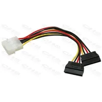 ROLINE 11.03.1050 Molex to 2x SATA táp Y-elosztó 0,2 m
