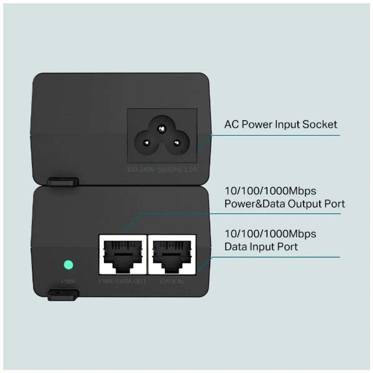 TP-LINK POE160S poe-injektor 30W 1x adat-in 1x tápkimenet #2