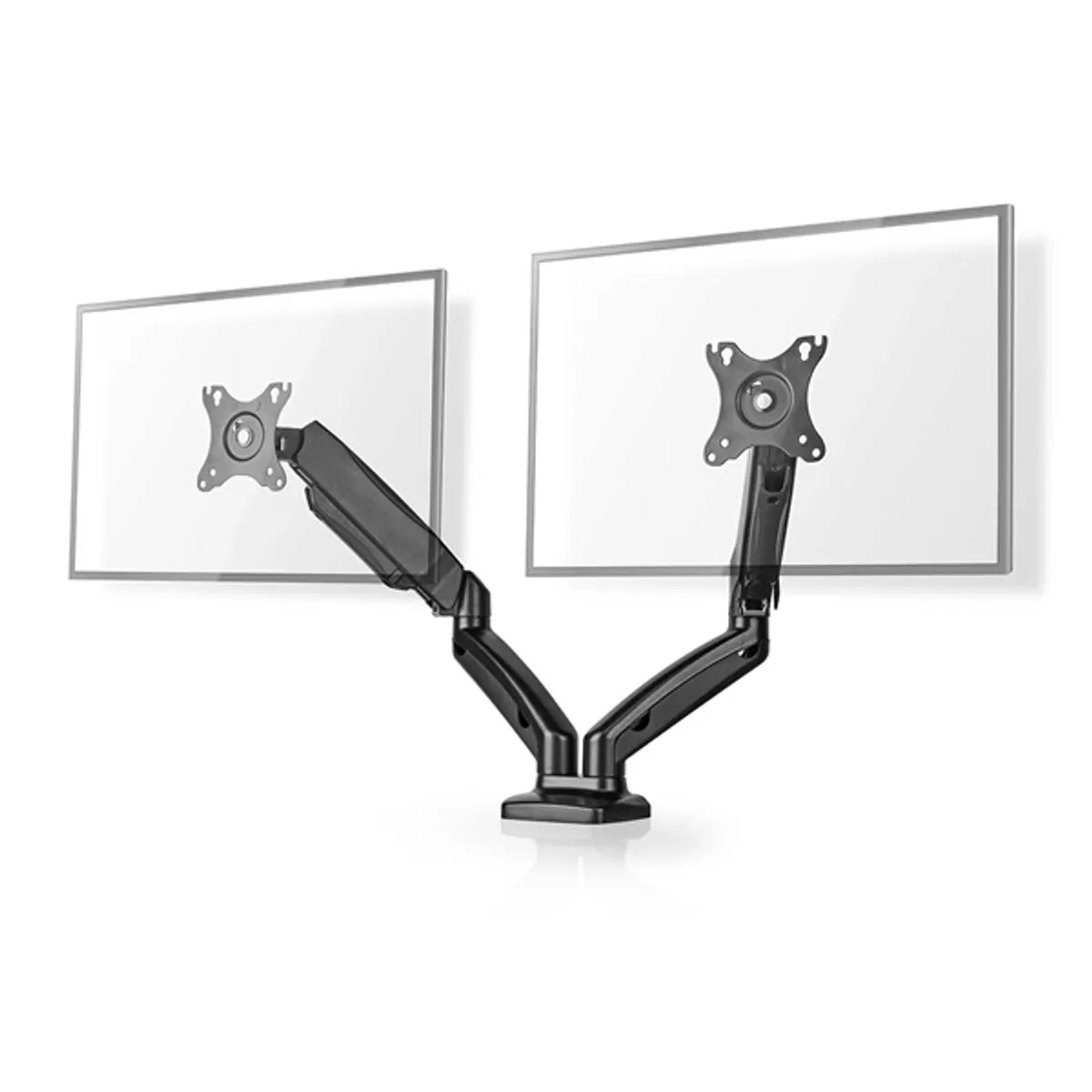 Nedis MMDOSGS110BK gázrugós asztali monitor tartó dupla 15"-32" fekete #1