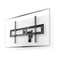 NEDIS TVWM1550BK fali tv-konzol dönthető és forgatható 37"-70" vesa kompatibilis 100x100-600x400 teherbírás 35 kg acél fekete