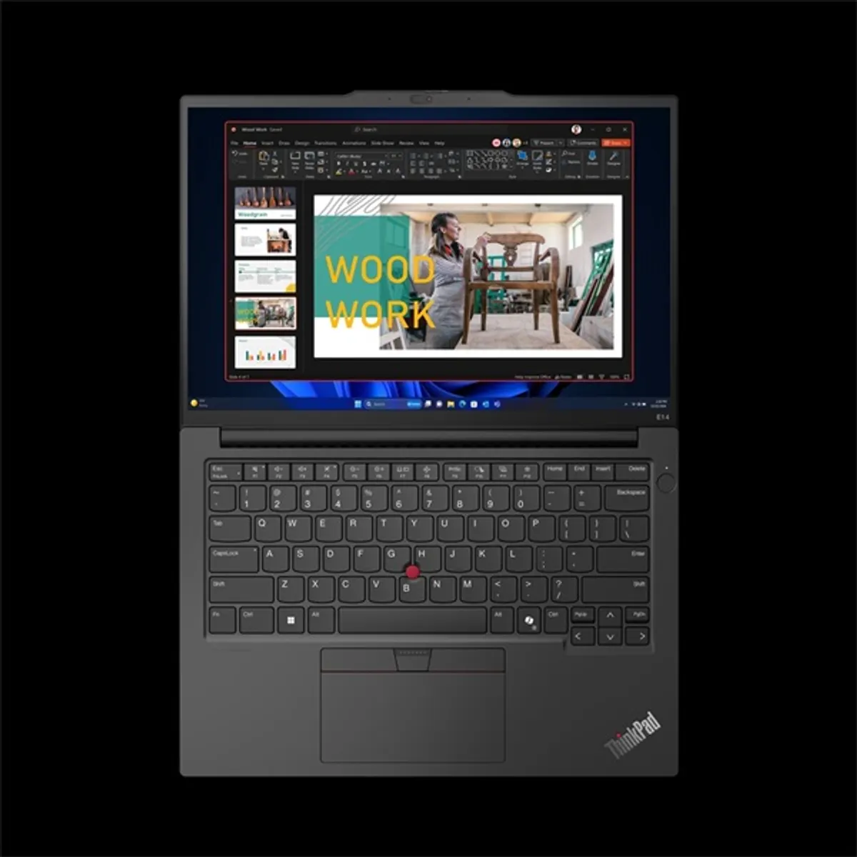 LENOVO-COM 21M7001YHV ThinkPad E14 14" 1920x1200 WUXGA 16:10 DDR5 16GB 512GB Windows 11 Pro Thunderbolt HDMI 2xUSB-C 57Wh 3-cell Ultra 7-155H fekete #7