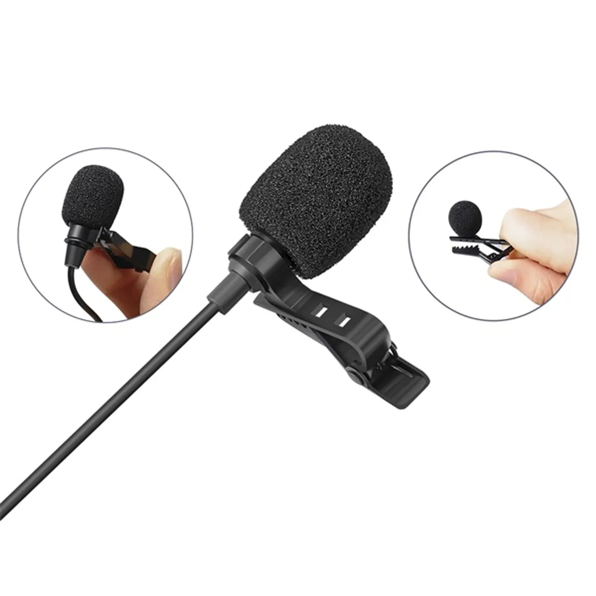 SANDBERG 126-40 streamer clip mikrofon omnidirekciós, 3 m kábel, 50 Hz-18 kHz, -38 dB +/-3 dB, SNR 84 dB, usb-táp 5V, Windows Mac kompatibilis #3
