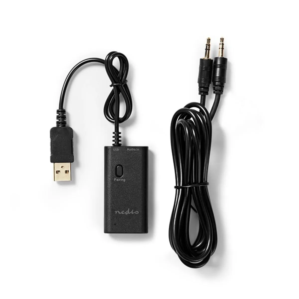 Nedis BTTR050BK Bluetooth adóegység fekete Bluetooth 5.0 USB bemenet 1x AUX 1x USB #5