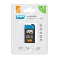 Newell NL3465 9V USB-C akkumulátor 500 mAh beépített USB-C port USB-A kábel tartozék 40 hónap garancia 1200 töltési ciklus #4