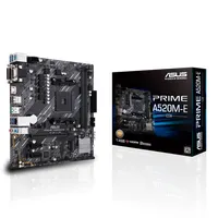 Asus PCC Prime A520M-E/CSM AMD AM4 mATX PCIe x16, 2x PCIe slots, M.2, 64GB DDR4 3200MHz, HDMI DVI VGA, SATA 4, USB 3.1 7, USB 2.0 6, LAN 1G, RAID