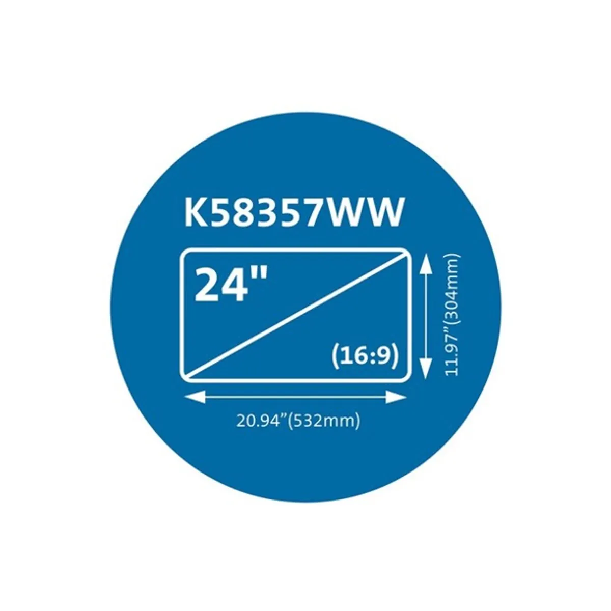 Kensington K58357WW MagPro mágneses betekintésvédelmi monitorszűrő 24" 16:9 #8