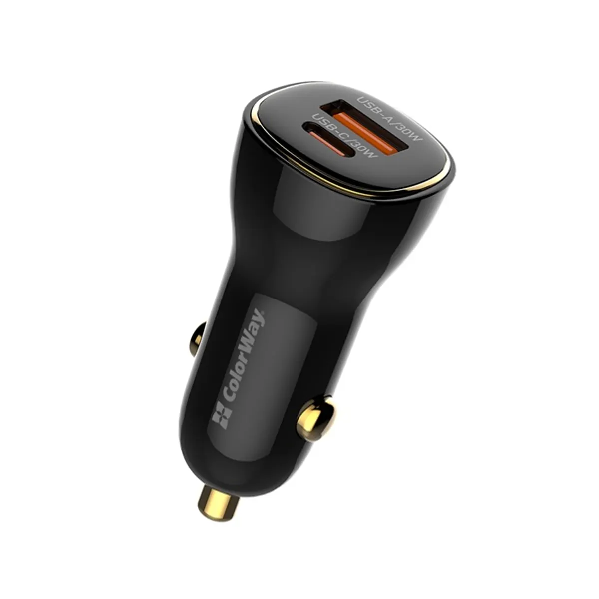 ColorWay CW-CHA046PD-BK Autós töltő USB-C USB-A 60W PD 3.0 PPS QC Apple Huawei Samsung Intelligens USB Auto ID védelem #3