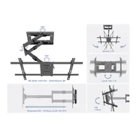 MULTIBRACKETS 7350073736539 Fali konzol M Universal Long Reach Arm 1010mm HD, Single 42-75" 800x400 40 kg #9