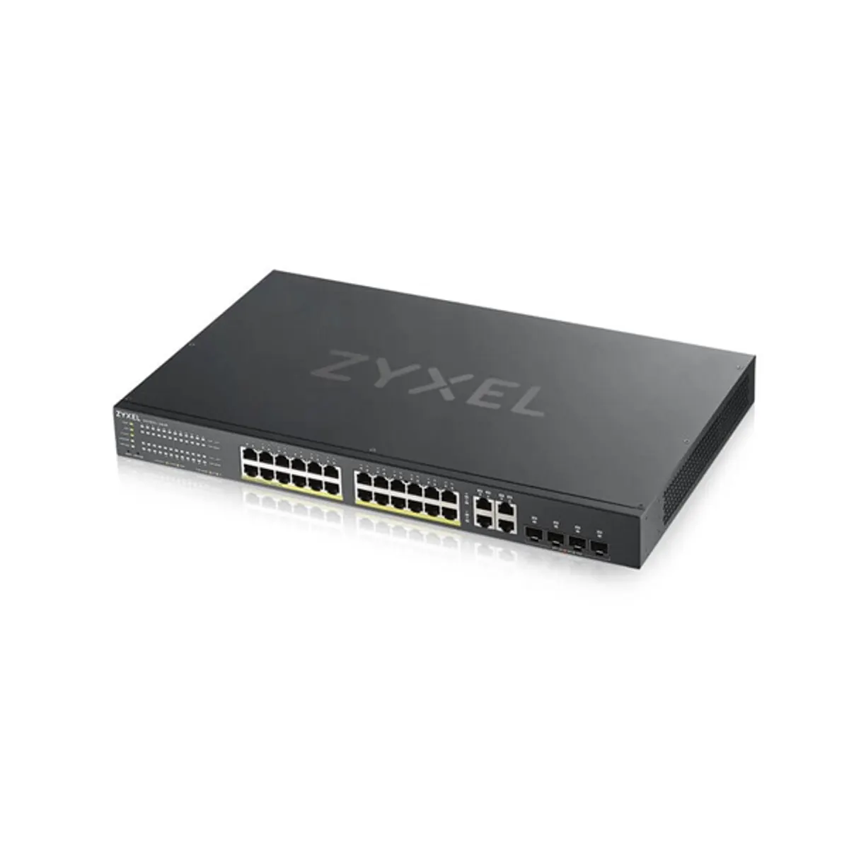 ZYXEL GS1920-24HPV2-EU0101F GS1920-24HPV2 28-portos 24x PoE RJ45 és 4x GbE SFP, 375W PoE, Layer 2, rack #4