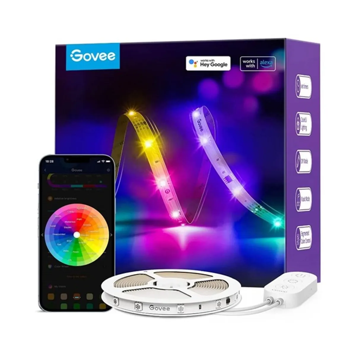 GOVEE GOVH618C RGBIC Basic LED szalag 10 m 24 V WiFi és Bluetooth #1