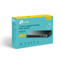 TP-LINK LS1210GP LiteWave LS1210GP 9-portos RJ45 8 PoE 1x SFP asztali kivitel, falra szerelhető, 63W #2