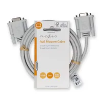 Nedis CCGL52055IV20 null modem kábel 2m DB9 #2