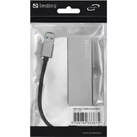 Sandberg 333-67 usb-a hub 4-portos usb 3.0 és usb 2.0 ezüst passzív #2