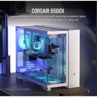 CORSAIR CC-9011258-WW 6500X kétkamrás fehér edzett üveg #2