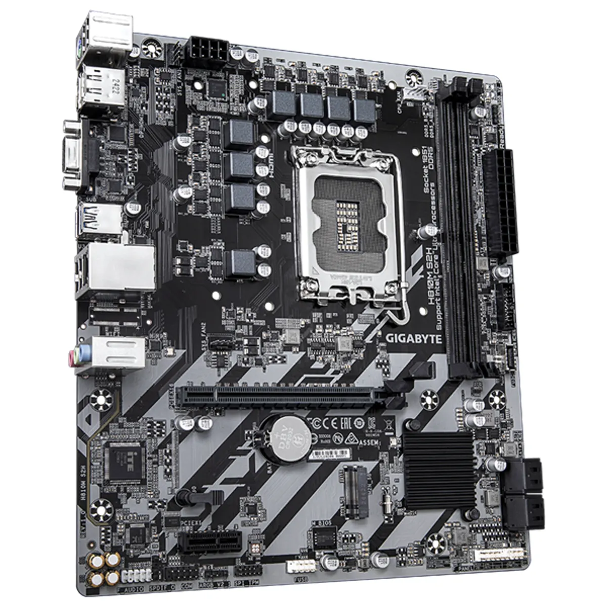 Gigabyte H810M S2H LGA1851 foglalat DDR5 128GB Micro ATX PCIe 4.0 M.2 SATA HDMI DP #1