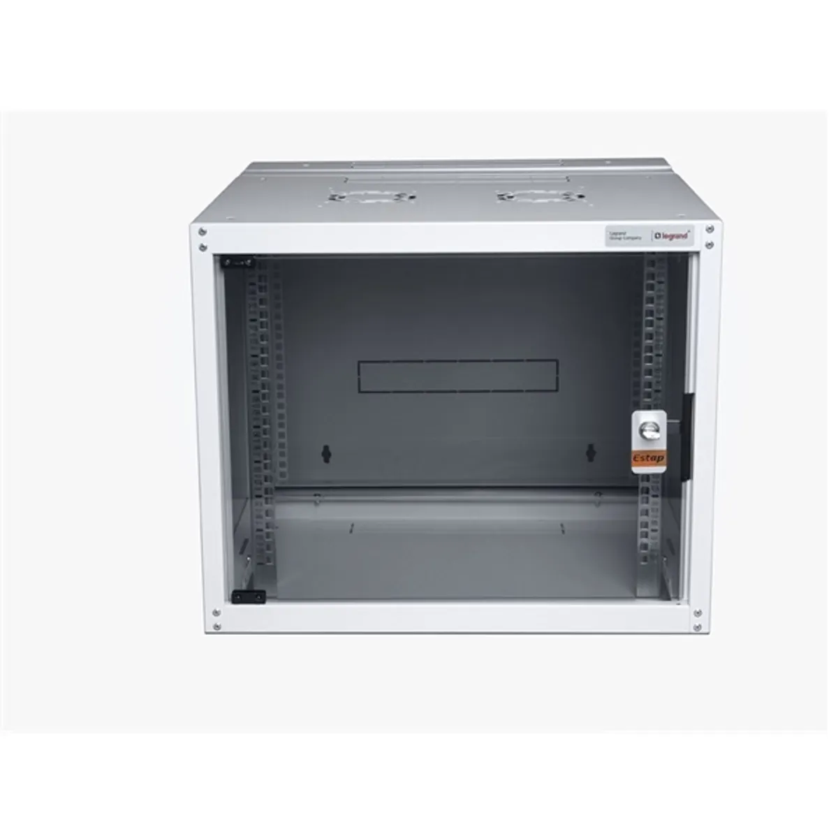 LEGRAND EVO16U6060 Rackszekrény 19" fali, 16U, 805x600x600, szürke, üvegajtós, készre szerelt, max. 65 kg #1