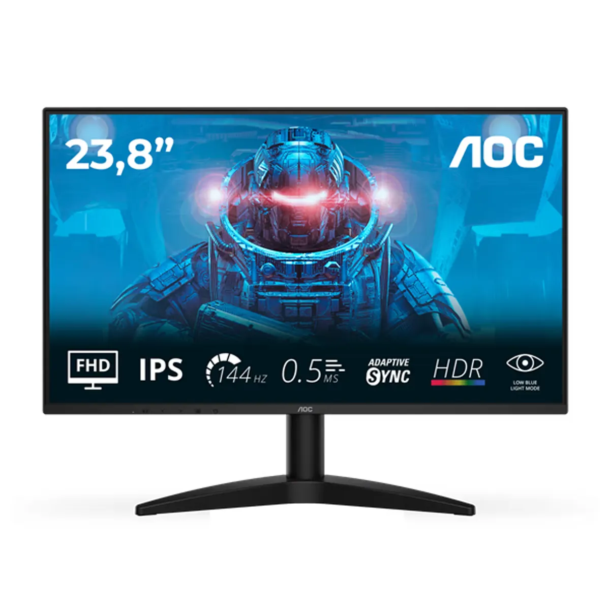 AOC 24B36X monitor 23,8" IPS 1920x1080 16:9 144 Hz 4 ms HDMI DisplayPort VESA 100x100 dönthető #1