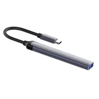 Colorway CW-HUB04 USB-C hub 4-port 1x USB 3.0, 3x USB 2.0 alumínium ötvözet sötétszürke 0,12 m #4