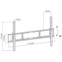 NEDIS TVWM1151BK dönthető fali TV-tartókonzol 37-70" 35 kg #4