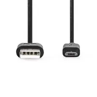 NEDIS CCGL60501BK10 Usb micro-B kábel 1 m Usb 2.0 480 Mbps