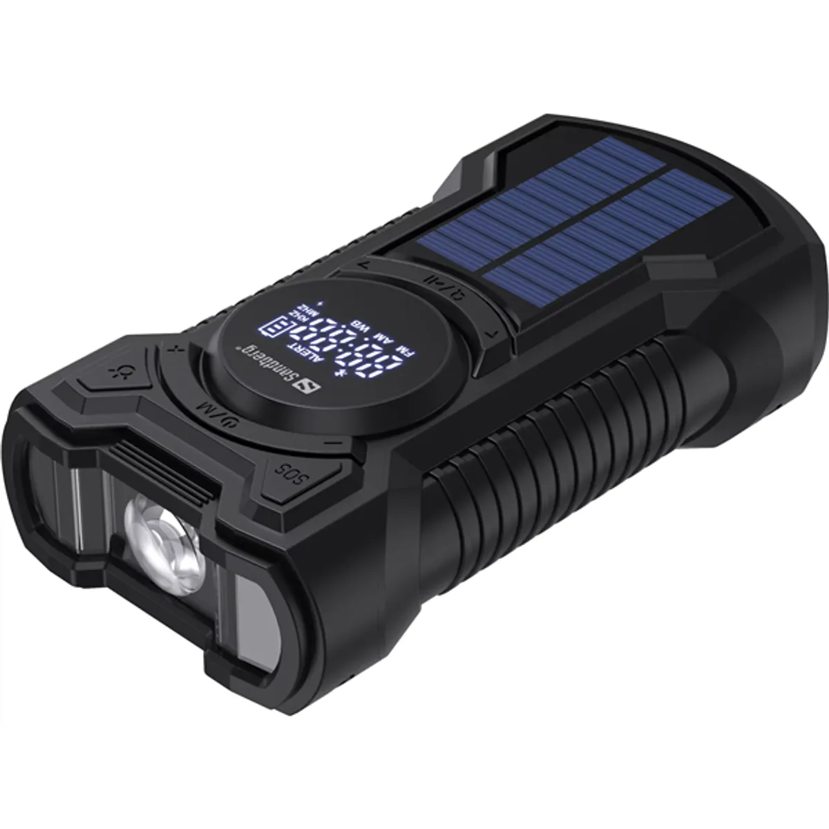 SANDBERG 421-03 Survivor radio all-in-1 5000 mAh powerbank AM FM bluetooth hangszóró napelemes töltés és kézi hajtás #3