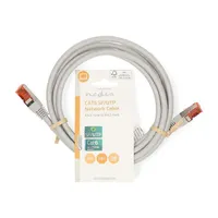 Nedis CCGL85220GY20 Cat6 patch kábel, UTP FTP, RJ45 aranyozott érintkezők, 10-100-1000 Mbps, 2 m