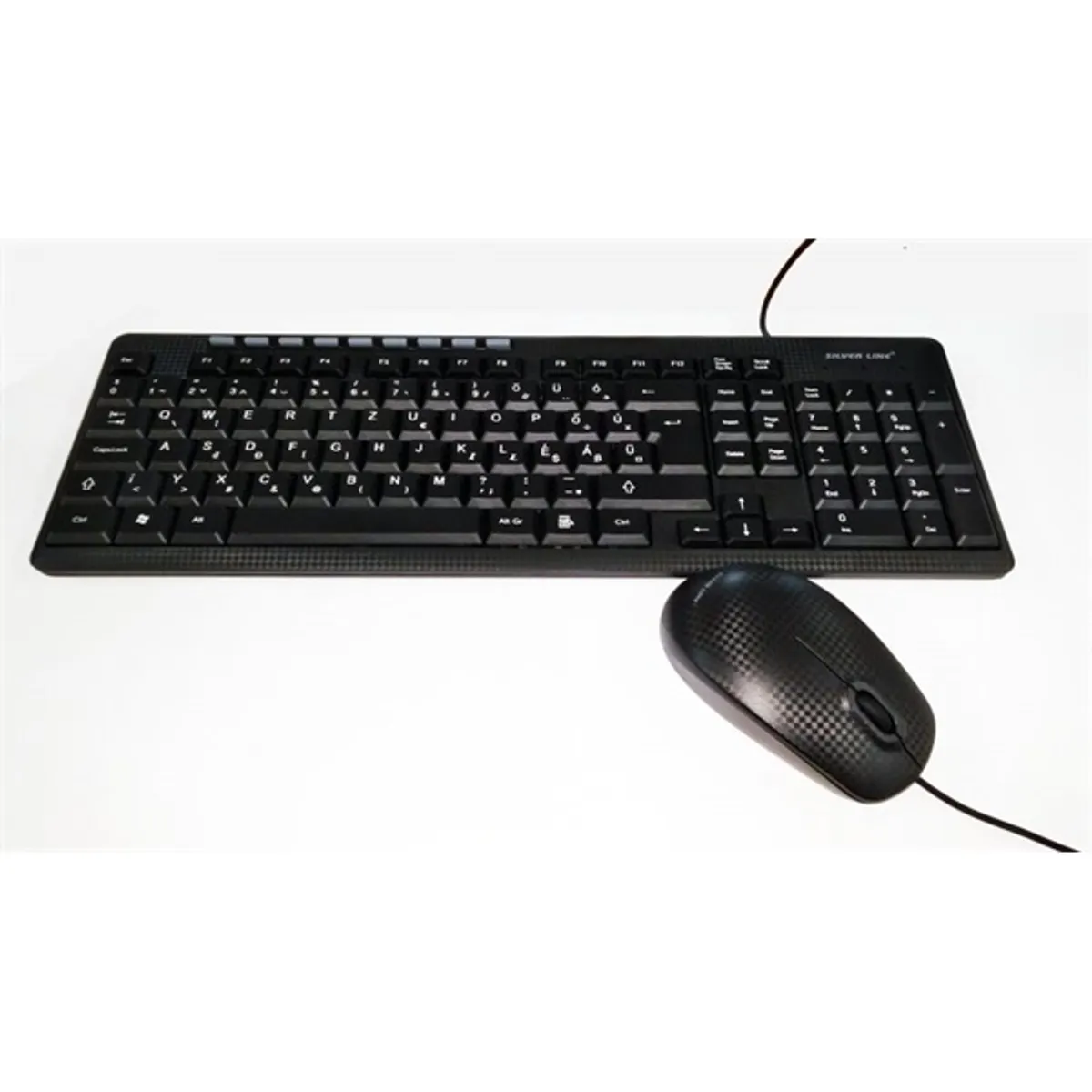 SILVERLINE SIMMS8188 MMS-8188 multimédiás billentyűzet és egér szett USB magyar fekete #1