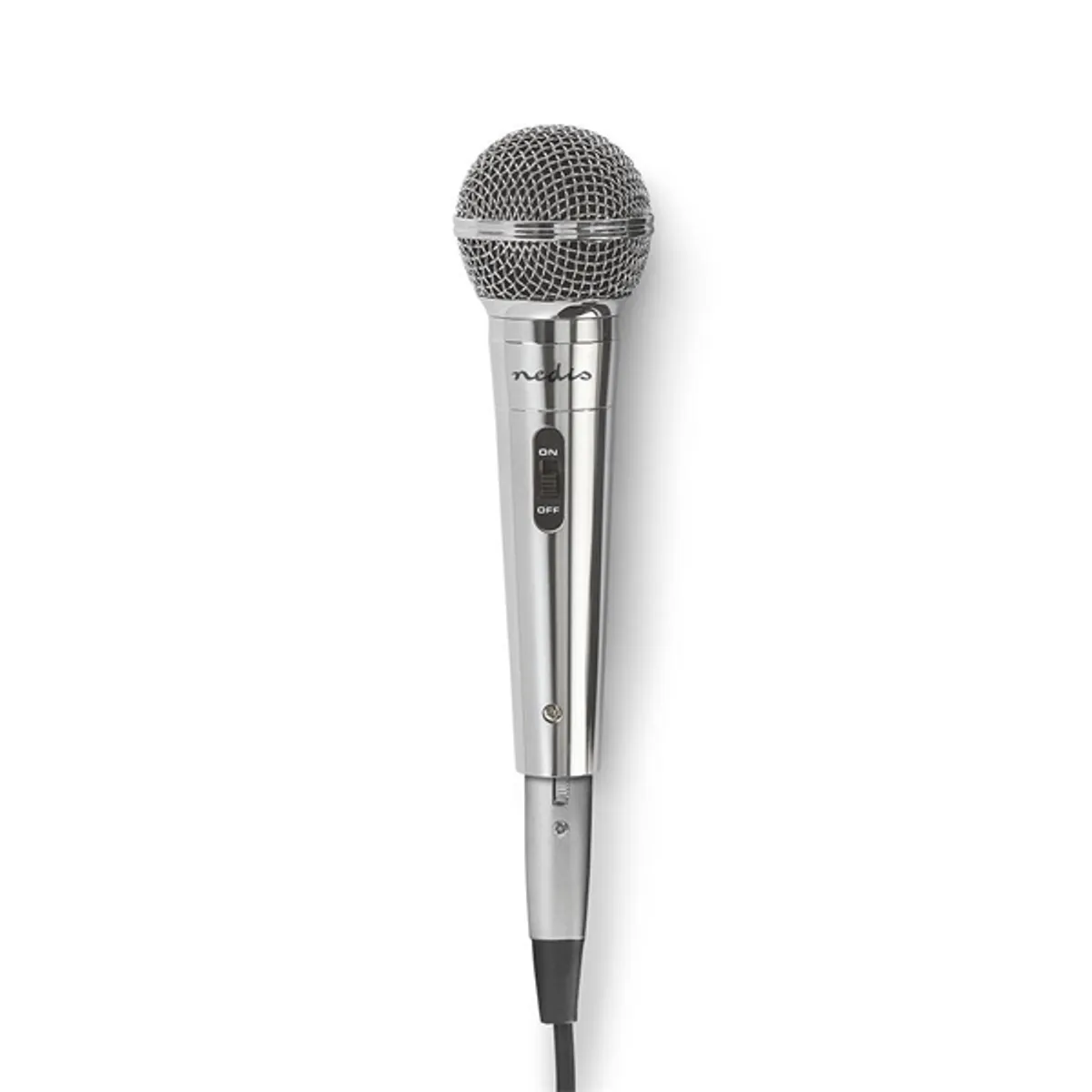 Nedis MPWD45GY dinamikus mikrofon XLR 3 tűs csatlakozás 6.35 mm 5 m frekvencia 80 Hz - 13 kHz impedancia 600 Ohm érzékenység -72 dB kardioid #2