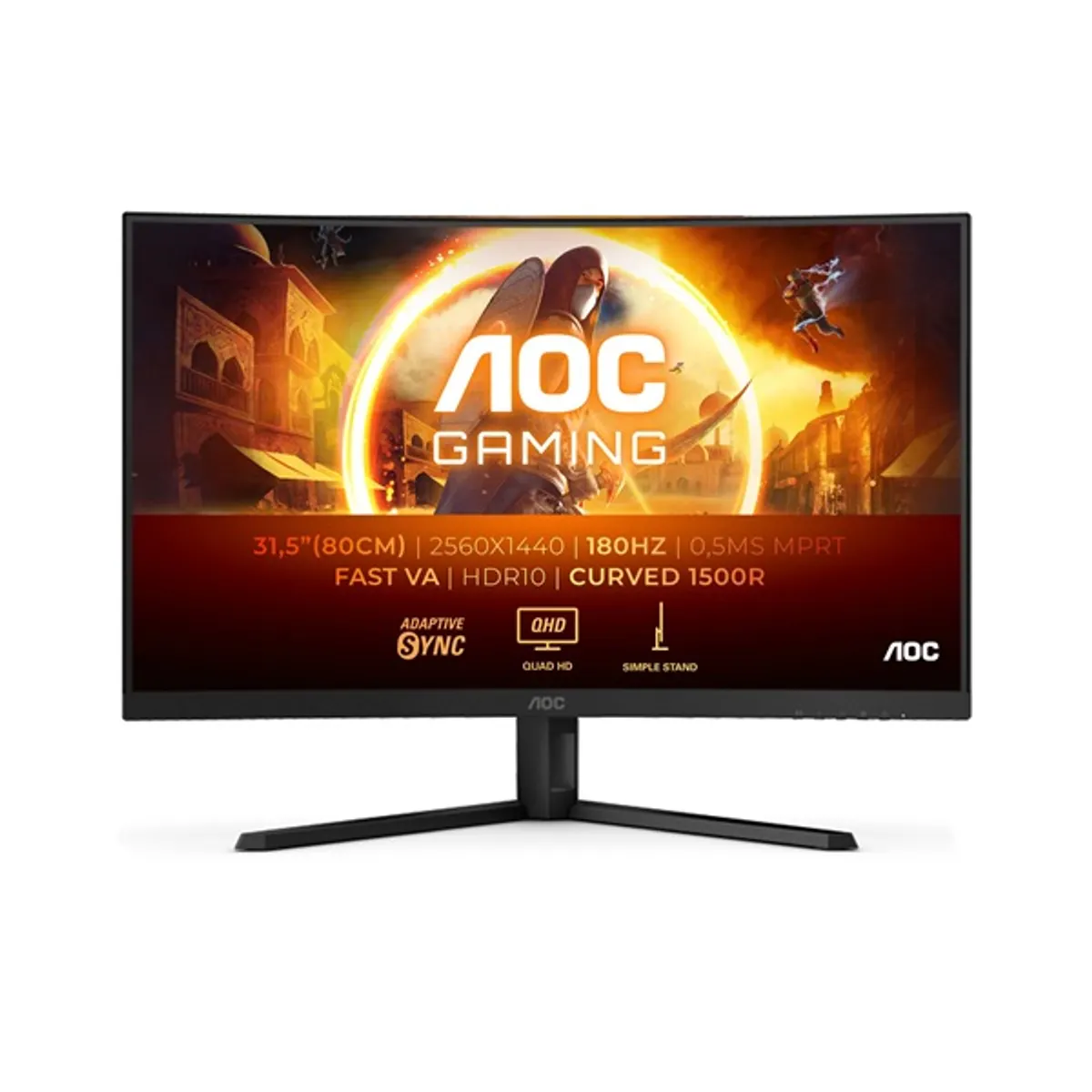 AOC CQ32G4VE CQ32G4VE 31.5" 2560x1440 HDR10 180 Hz 1 ms Fast VA VESA 2x HDMI 1x DP #1