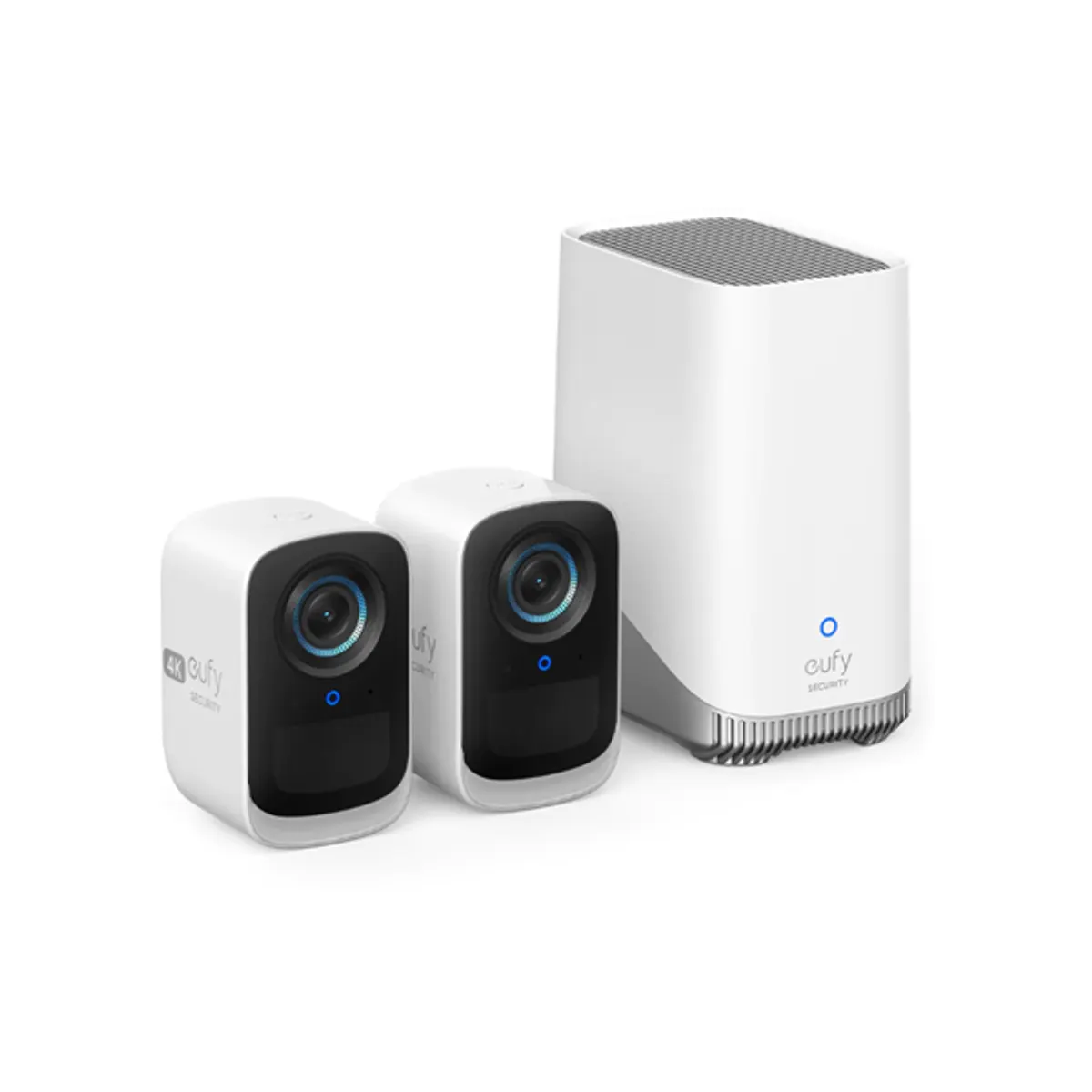 Anker T8881321 EufyCam 3C S300 4K AI arcfelismerés, beépített lámpa, kültéri, IP65, 100dB szirén, 2-1 készlet #1