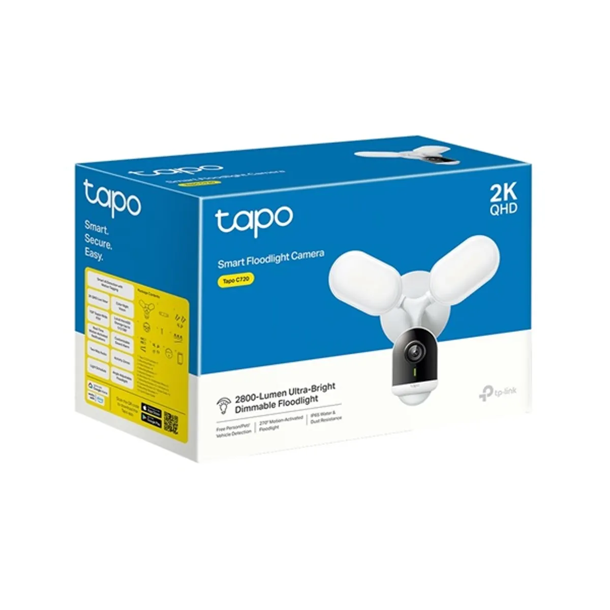 TP-LINK TAPO C720 floodlight kamera 2K QHD IP65 2800 lm #3