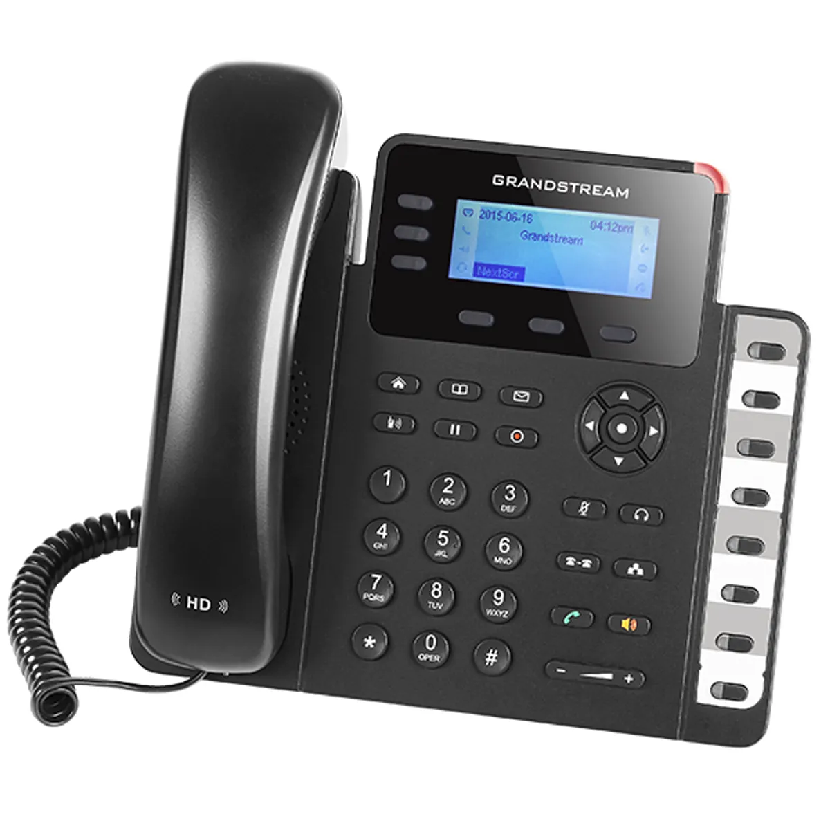 GRANDSTREAM GXP1630 VoIP telefon fekete 500 hívószám kijelzés: van hívás időtartam kijelzés: van hívás naplózás: van kijelző világítás: van #1