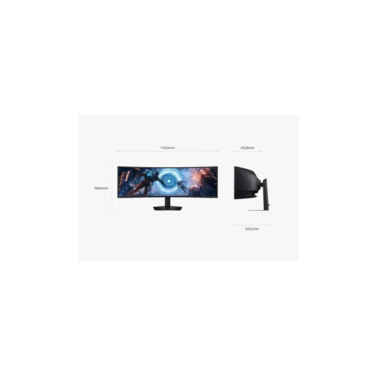 SMG MON LS49FG910EUXEN Játékmonitor 5120x1440 49" 32:9 VA 1,00 ms Samsung #5