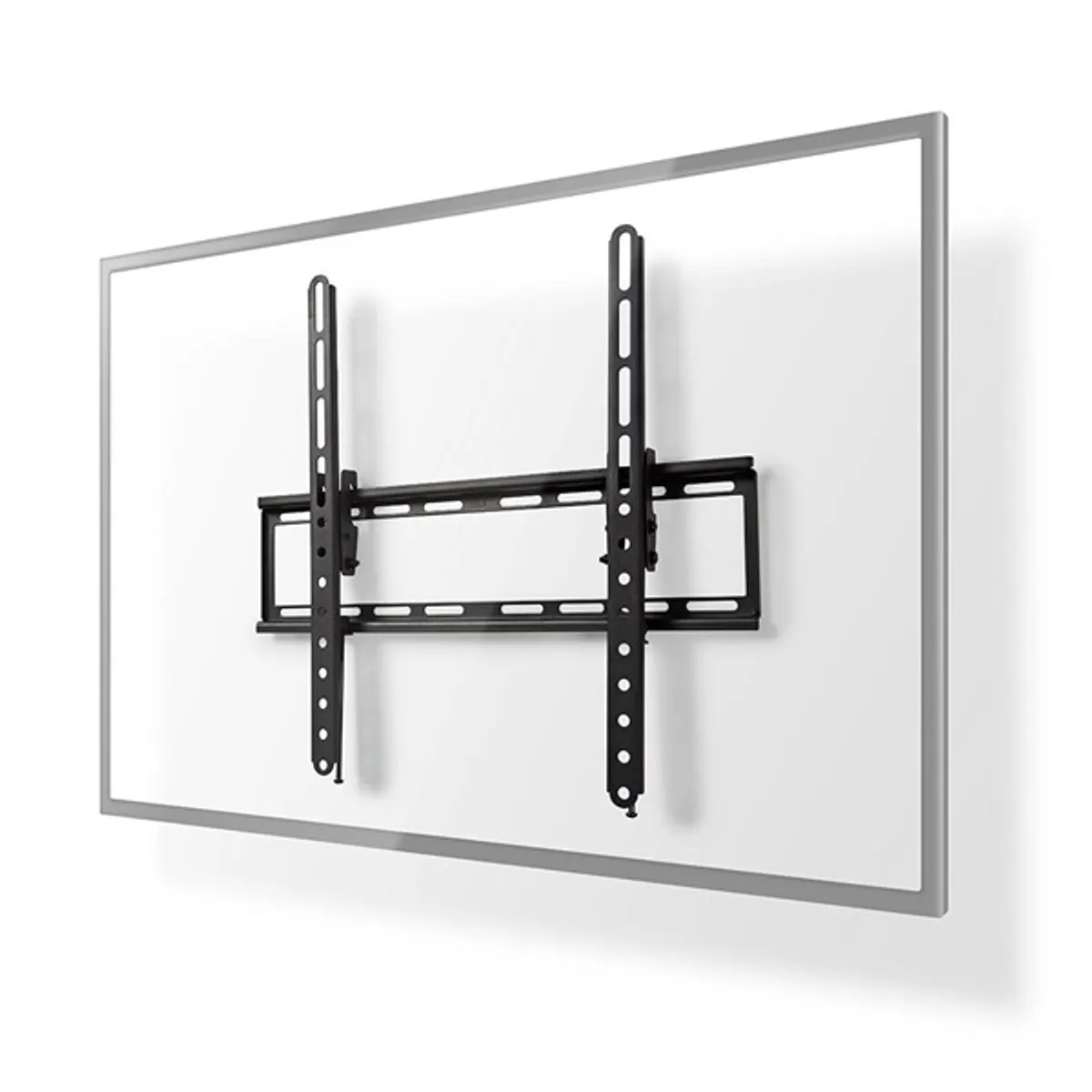 NEDIS TVWM1131BK dönthető fali TV-tartókonzol 23"-55" VESA 100x100 200x200 400x400 12° dőlésszög max 35 kg acél #1