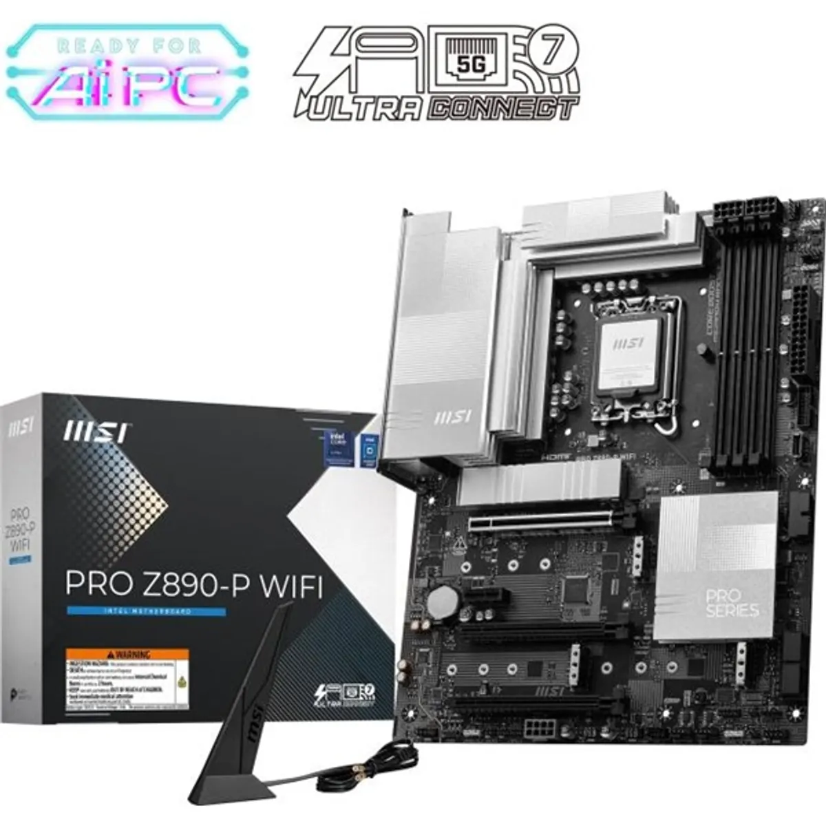 MSI PCC PRO Z890-P WIFI PRO Z890-P 4x DDR5 7200MHz ATX M.2 RAID HDMI DP LAN 5 Gbps Beépített Wi-Fi #1