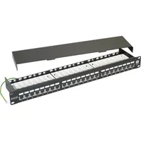 EXCEL 100-013 Patch panel Cat.6 FTP 24 portos 1U fekete #2
