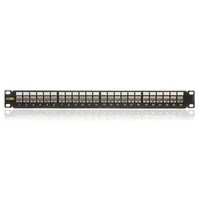 KELINE KEP-CEA-S-10G Patch panel CAT6A 24xRJ45 1U fekete beépített 24x KEJ-CEA-S-10G keystone jack #2